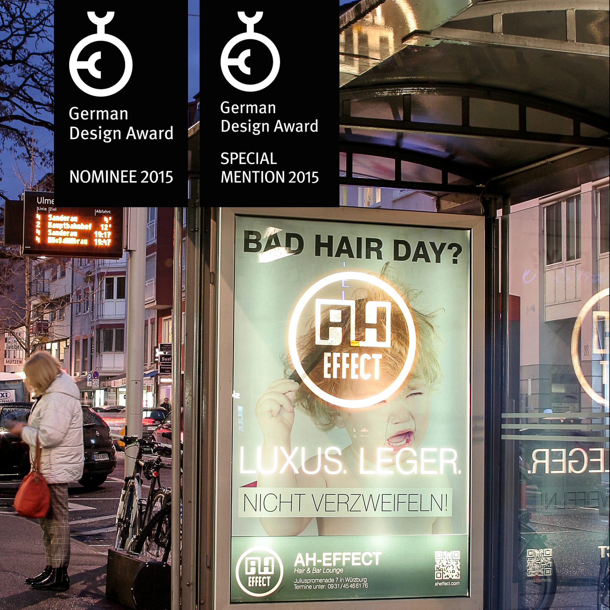 AH-Effect CityLight Kampagne German Design Award Special 2015 jos büro für Gestaltung Würzburg