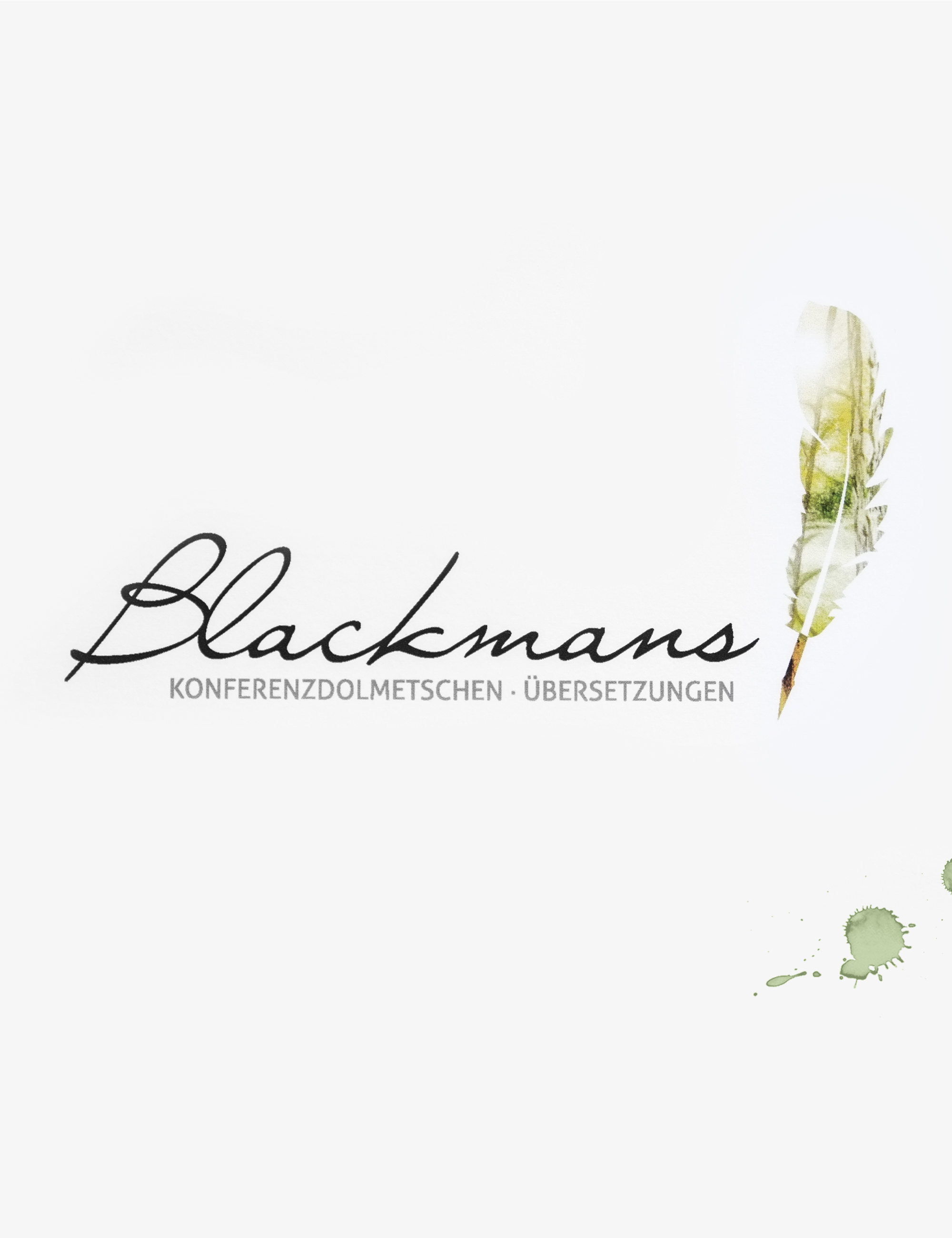 Blackmans Logo Markenkreation Dolmetscher jos büro für Gestaltung Designbüro Würzburg