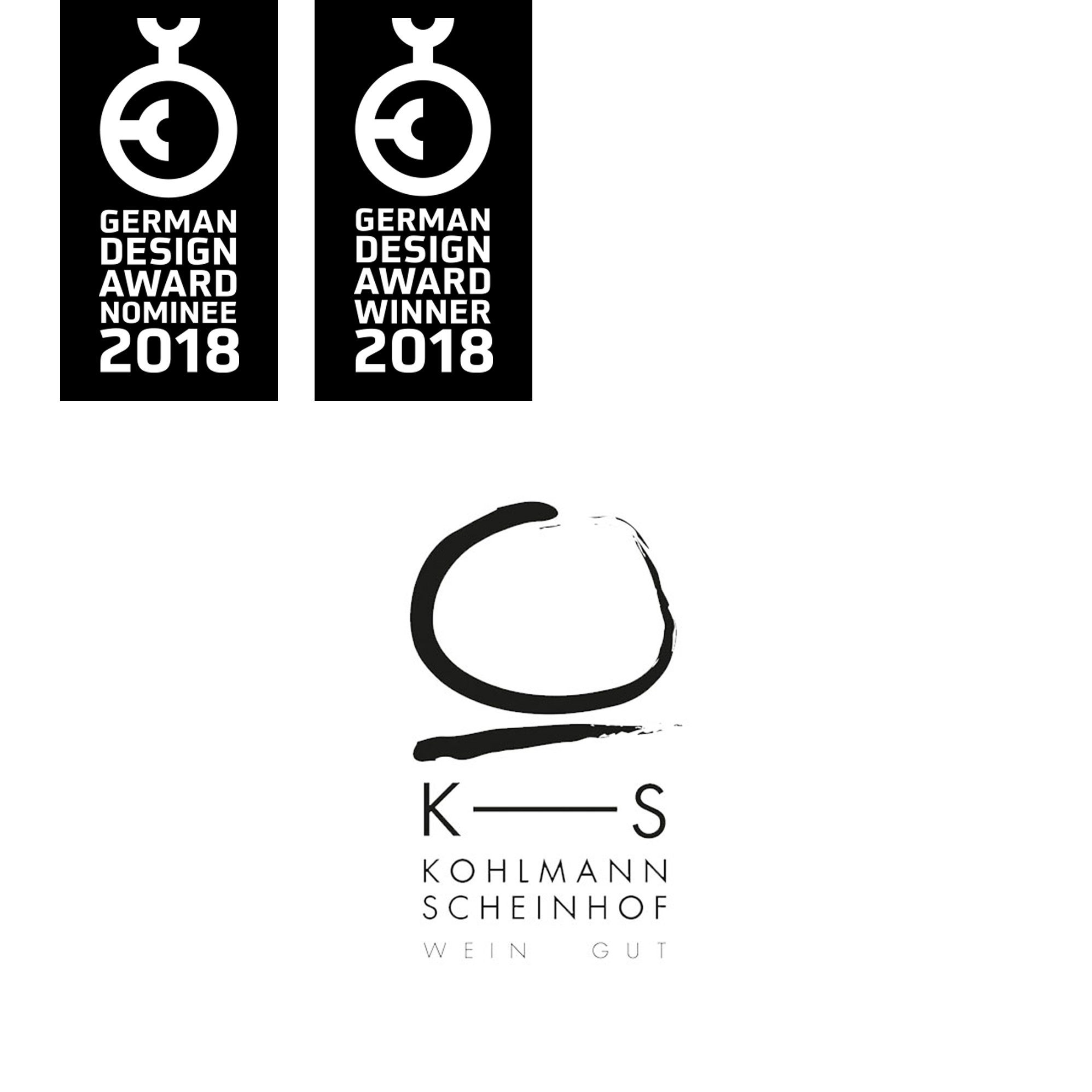 Weingut Kohlmann-Scheinhof Logo Brand German Design Award Winner 2018 jos büro für Gestaltung Würzburg