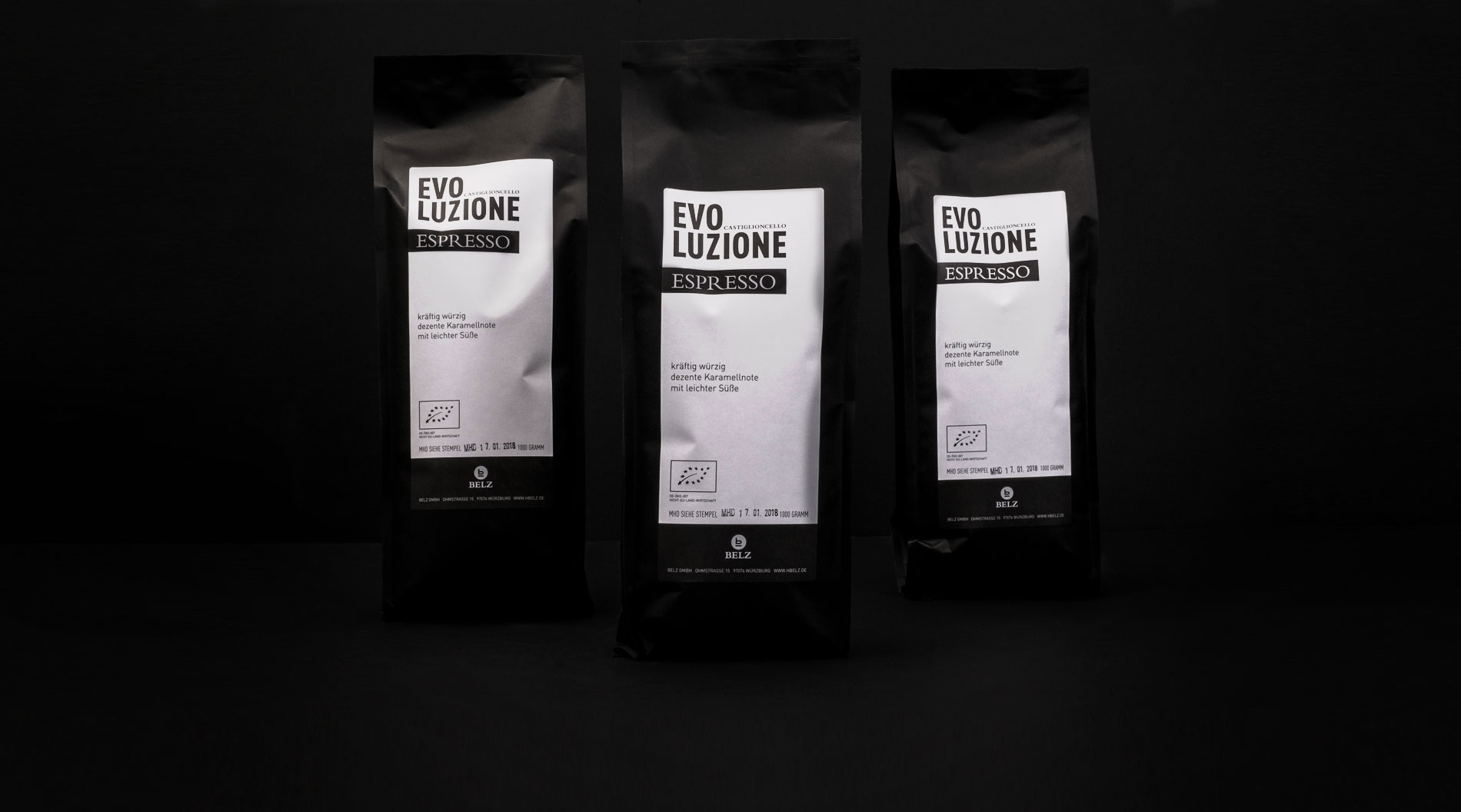 Belz Kaffeepackaging Evoluzione Würzburg
