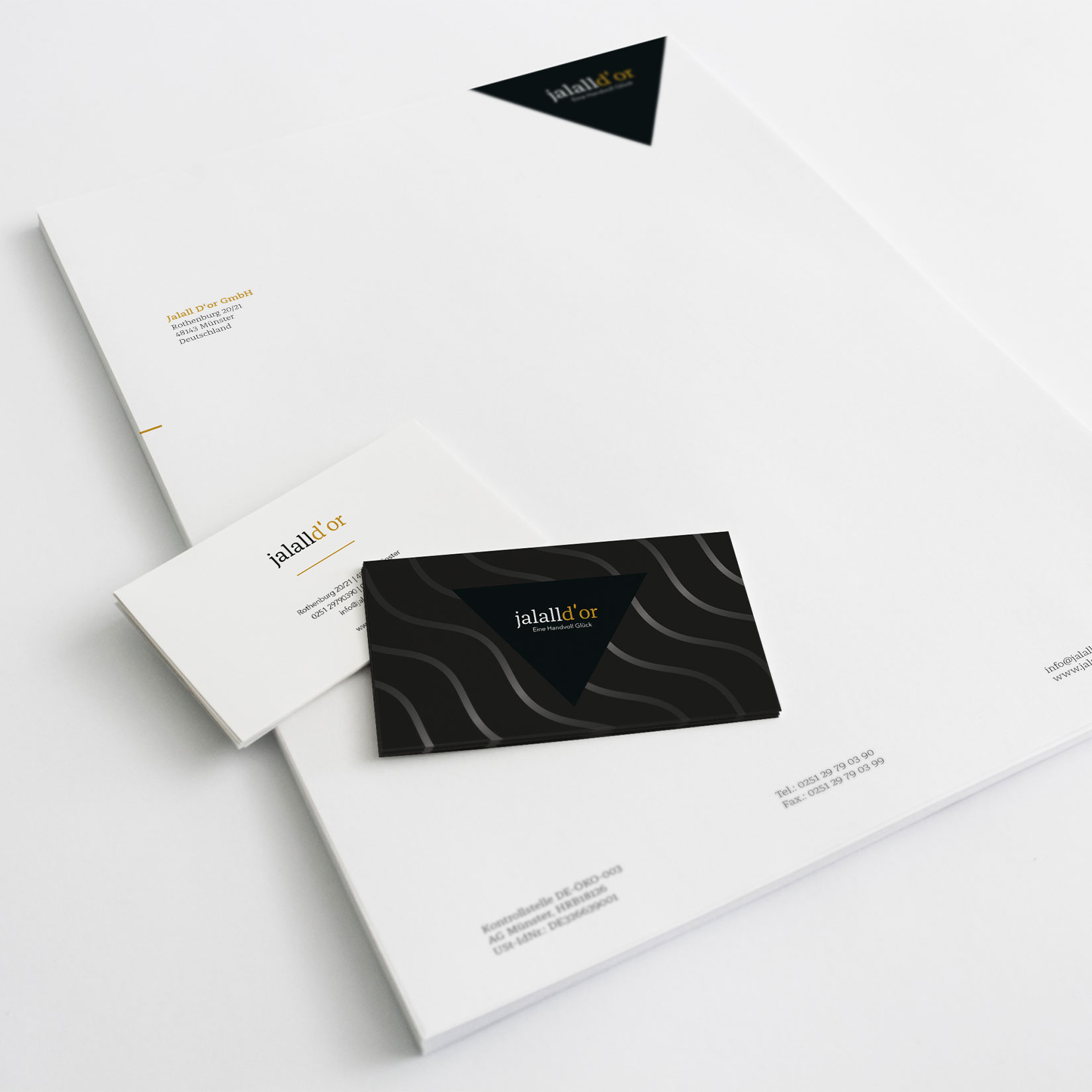 Corporate design stationary briefbogen und visitenkarten gestaltung