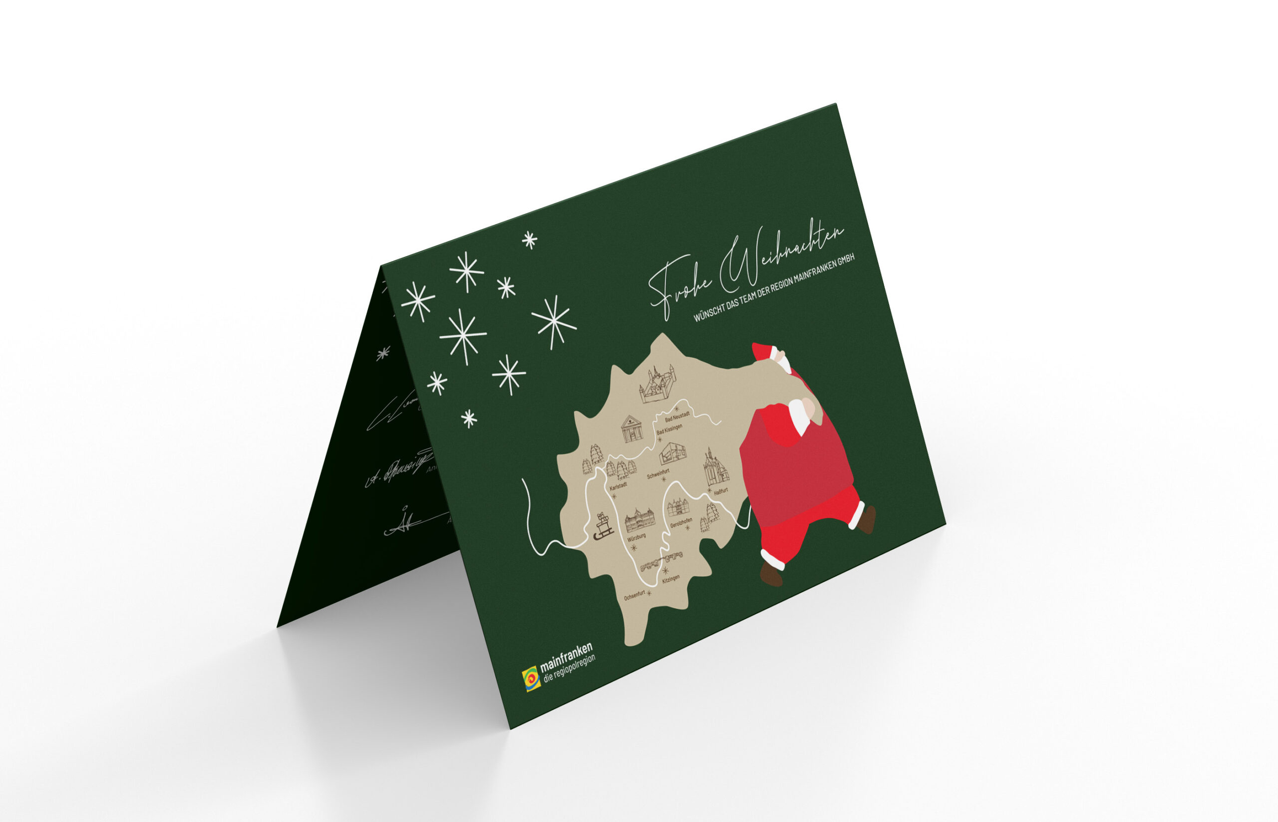 Weihnachtskarte von Region Mainfranken