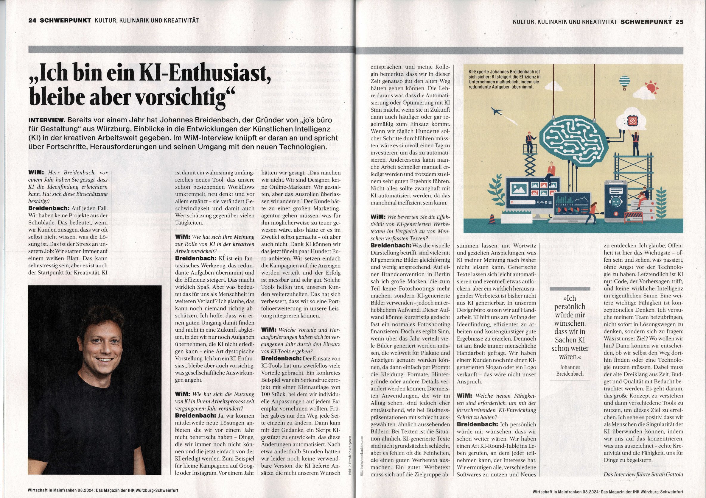 zeitungsartikel interview
