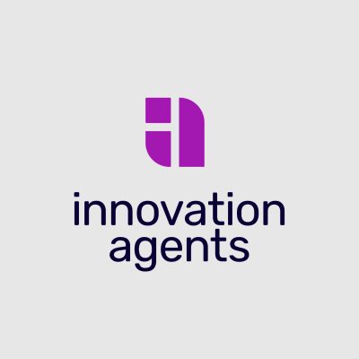 Logo von Innovation Agents auf grauem Hintergrund