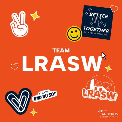 Team LRASW als Vorschaubild mit vielen Gestaltungselementen und Stickern