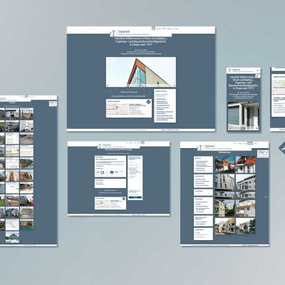 Webdesign Trawny Baugutachten Relaunch Screendesign