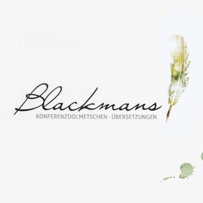 Blackmans Logo Markenkreation Dolmetscher jos büro für Gestaltung Designbüro Würzburg